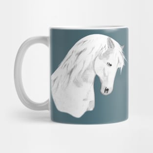 Horse Lovers White Horse Mug